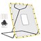 4x4.5 Feet Baseball and Softball Rebounder Net Pitch with Back Adjustable Angles